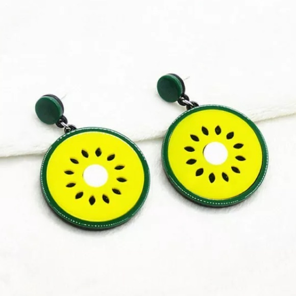 Acrylic Fruit Statement Earrings - Picture 4 of 8